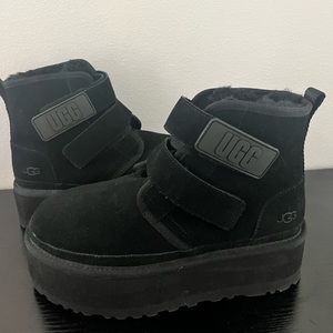 Ugg platform black boots